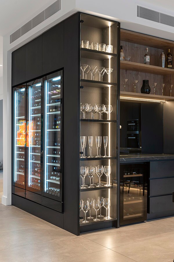 fully refrigerated wine room